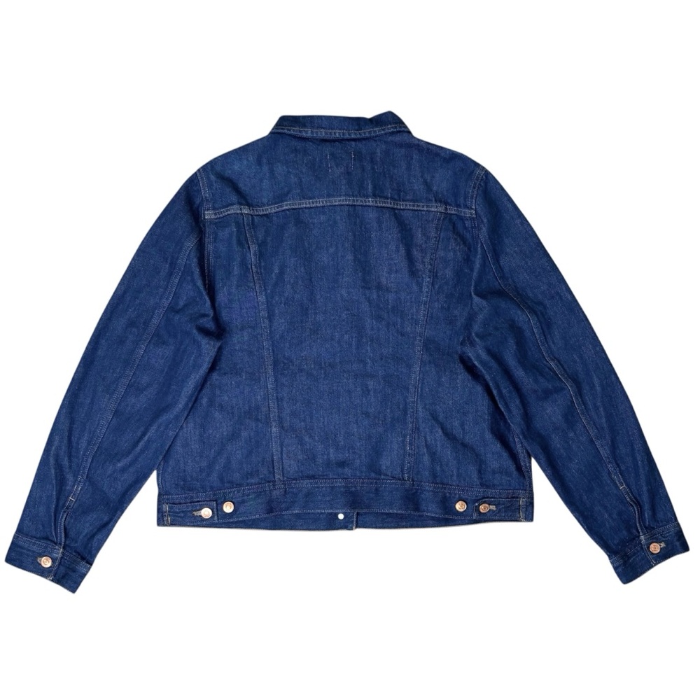 J. Crew Women’s Denim Trucker Jacket Dark Wash - Size XXL - Picture 2 of 3